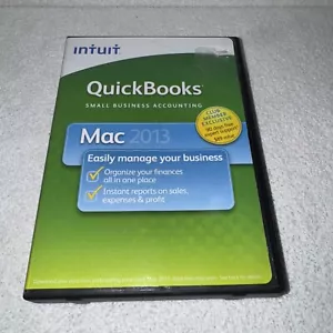 Intuit Quickbooks Mac 2013 Acounting Software CD (Disk is EXCELLENT +Product KEY - Picture 1 of 5