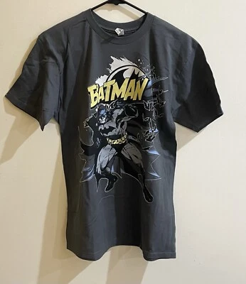 Batman DC Comics Men’s Alstyle Apparel & Activewear T-Shirt Medium M Gray - Image 1 of 2