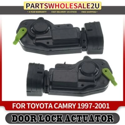 Actuador de cerradura de puerta delantera derecha y derecha 2 piezas para Toyota Camry 1997 1998 1999 2000 2001 Foto 1 de 4