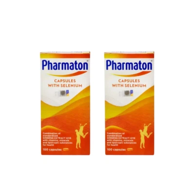 2 X Pharmaton 100s Capsules with Ginseng and Selenium Energy Booster Performance - Image 1 of 4