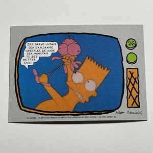 1990 Topps The Simpsons Sea Monstair Bart Simpson Card #26 - Picture 1 of 2