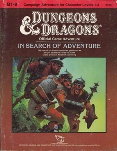 B1-9 ¡EN BUSCA DE AVENTURA EN MUY BUEN ESTADO! Módulo vintage D&D Dungeons Dragons TSR #9190 - Imagen 1 de 3