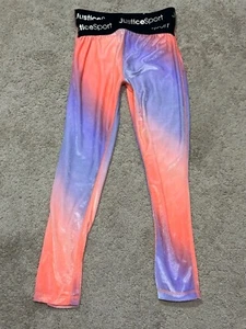 Justice Sport Girls Pants/Leggings Size Large Multcolor Classic Comfort Stretch - Picture 1 of 10