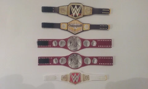 5 Custom Raw Wrestling Figure Belts WWE WWF NXT(Action figure not included) Cover