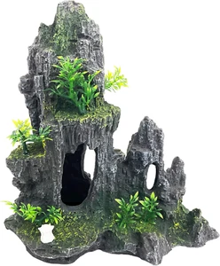 Aquarium Decoration Extra Large and Tall for Fish Tank Rock Thematic Ornaments A - Picture 1 of 6