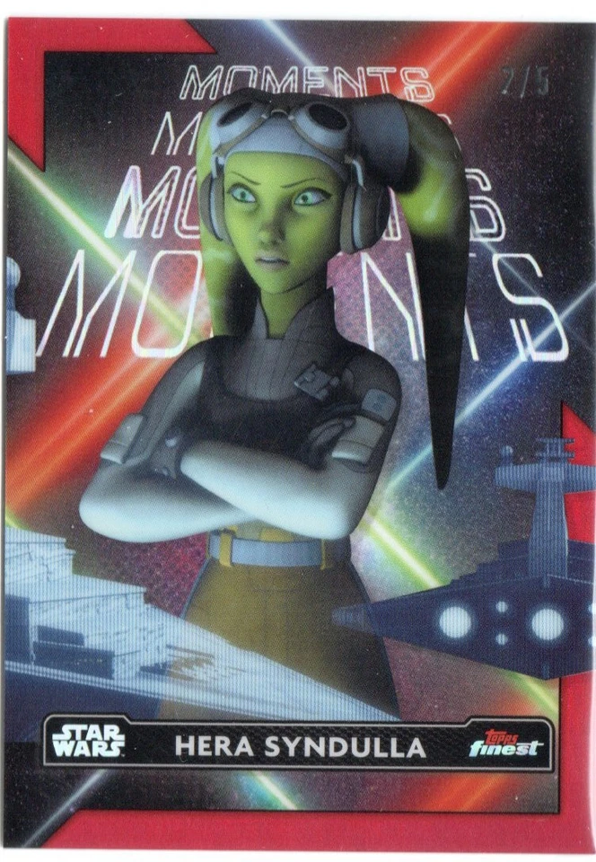 Star Wars Finest 2023 Topps Chase Card RED REFRACTOR FM-1 Hera Syndulla #2/5 - Image 1 of 1