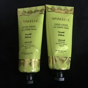 2 pack  Spongelle Hand Cream Coconut Verbena 2 oz Shea Butter Argan Oil 03/2022 - Picture 1 of 1