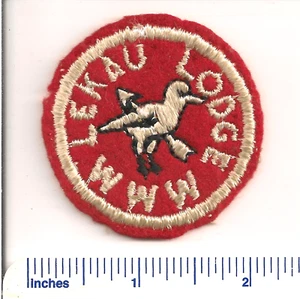 LEKAU LODGE 77 R1 FELT ROUND WAB ISSUE NEW JERSEY OA BSA - Picture 1 of 1