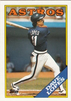 1988 Topps - Davey Lopes #226-Astros - Image 1 of 2