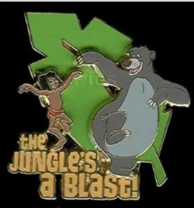 Disney Pin 57408 DS The Jungle's a Blast Mowgli and Baloo Jungle Book Slider LR - Picture 1 of 1