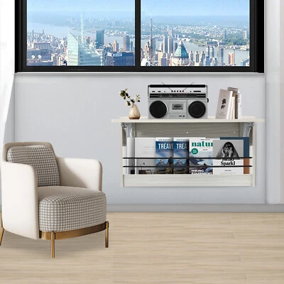 Mesa Plegable Montada en la Pared Gris Claro Mesa Plegable Montada en la Pared Hogar Foto 1 de 4