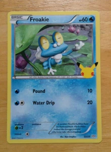 Tarjetas Pokémon McDonald's 2021 25 aniversario 22/25 tarjeta base Froakie - Imagen 1 de 2