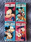 Lot Of 4 Vintage Walt Disney Cartoon Classics VHS - Volumes 1-6-7-11