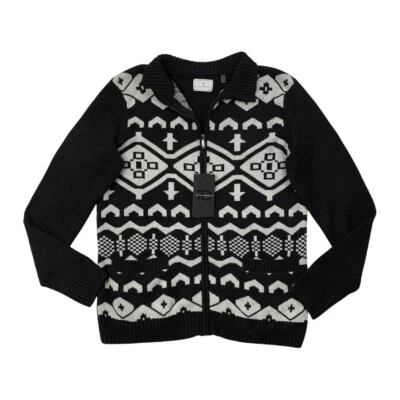 Suéter 7 Diamantes Para Hombre XL Extra Grande Negro Blanco Telluride Mezcla de Lana Elástico Foto 1 de 4