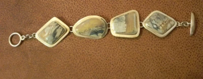 Pulsera de ágata vintage de plata esterlina Desert Rose Trading (60,4 g) Foto 1 de 4