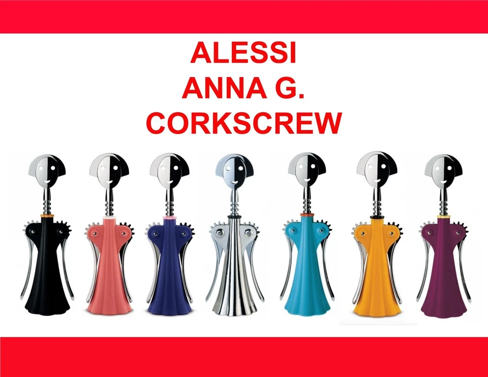 ALESSI Anna G. Corkscrew Various Colours FREE UK DELIVERY - Image 1 of 1