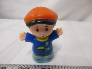 Fisher Price Little People Orange Hat Taxi driver city town village man boy part - Picture 1 of 3