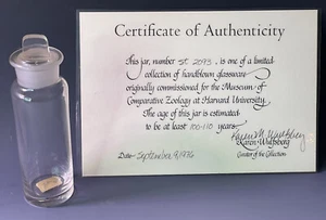 Antique 19th C. Louis Agassiz Harvard University w/COA Apothecary Bottle Science - Picture 1 of 24