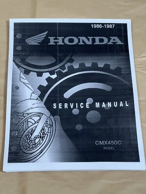 3 hole Official Factory Repair Service Shop Manual 86 87 Honda Rebel 450 CMX450C - Image 1 of 3