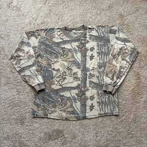 Vintage 90s Realtree Camo Long Sleeve Tee XL - Picture 1 of 11