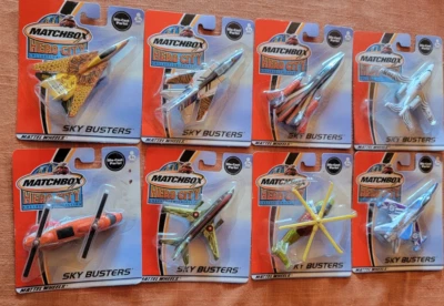 Lot Of 8- 2002 Matchbox Sky Busters Hero City Die Cast. - Image 1 of 4
