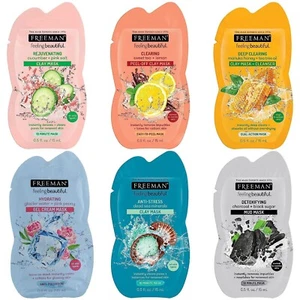 Freeman Gesichtsmaske verschiedene Anzahl: Entgiftend 1 Stück (6er Pack), sortiert  - Bild 1 von 16