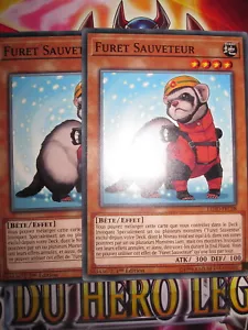 YU-GI-OH! COM PLAYSET (LOT DE 2) FURET SAUVETEUR LEHD-FRC08 ED 1 NEUF FRANCAIS - Picture 1 of 1