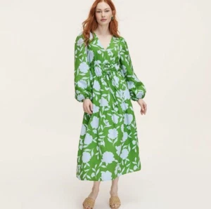 KATE SPADE x Target Classic Rose Linen Long Sleeve Maxi Dress XL , 16/17 - Picture 1 of 9