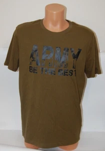 CLEARANCE: British Army Be The Best printed t-shirt - Olive Green Large - Picture 1 of 1