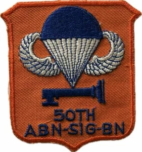 PARCHE PARACAIDISTA 50º Batallón Señal Aerotransportada Años 50 DE COLECCIÓN (57) - Imagen 1 de 2