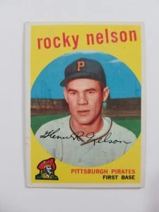 Tarjeta de béisbol Rocky Nelson 1959 Topps #446 Pittsburgh Pirates - Imagen 1 de 2