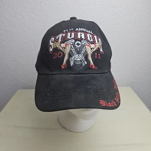 Men's Sturgis Baseball Cap 2011 Black Hills Rally Save A Pole Ride A Bike - Picture 1 of 10