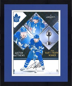 FRMD Auston Matthews Maple Leafs Signed 16x20 2022 Hart Trophy Winner Photo - Picture 1 of 1