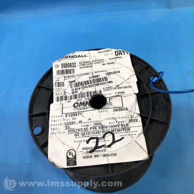 Omni Cable L722ST-05 22 AWG MTW/TEW 7 Strand TC 600/1000V Blue USIP - Image 1 of 4