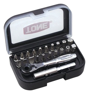 Bit ratchet set BRS20 bit insertion &6.35mm(1/4) black 22 pieces - Image 1 of 4