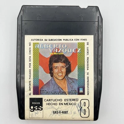 Alberto Vazquez - Con MAriachi- Restored 8 Track Tape - New Pad and Splice - Image 1 of 4