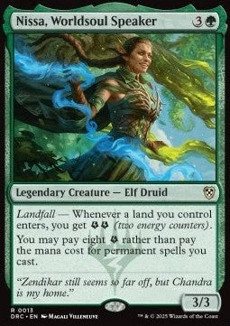 Magic/MTG Nissa, Worldsoul Speaker DRC-13 Rare Deutsch Neu - Bild 1 von 2