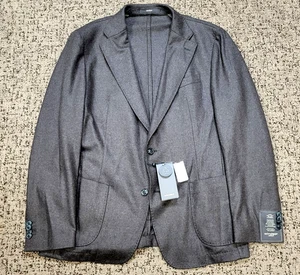 $1398 Nuevo Abrigo Deportivo WINDSOR 46 R UE 56 Franela Marrón Oscuro LANA CACHEMIR - Imagen 1 de 9