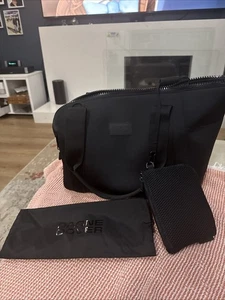 DAGNE DOVER LANDON LARGE 16.5” CARRYALL DUFFY BAG NEW WOT ONYX/Black No Strap - Picture 1 of 8