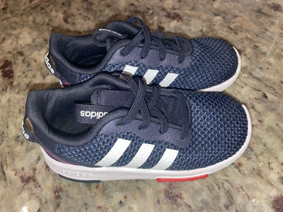 Tenis sin cordones Adidas azul marino rojo para niños pequeños talla 8K NUEVAS sin caja Foto 1 de 4