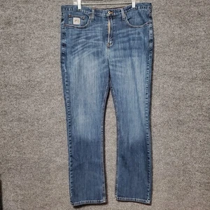 Pantalones de mezclilla ajustados rectos Cinch Silver Label para hombre 38 azul vaquero occidental  - Imagen 1 de 11