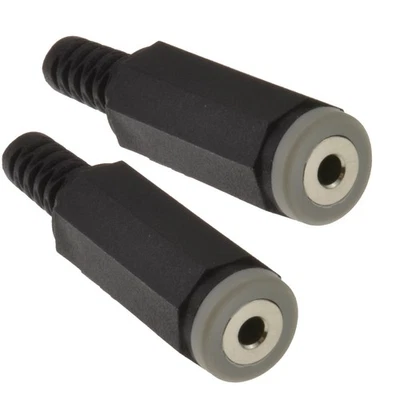 2,5 mm 4-polig Buchse Lötklemme Stecker für Audio oder Video 2er Pack - Bild 1 von 4