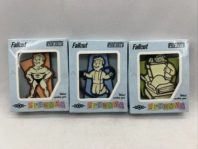 Lot of 3 PINFINITY Fallout SPECIAL Pin - Strength, Endurance, Intelligence GITD - Image 1 of 4