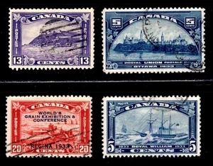 Canada Scott #201-204 Used What A Nice Collection Of Stamps From 1922-1933 - Picture 1 of 2