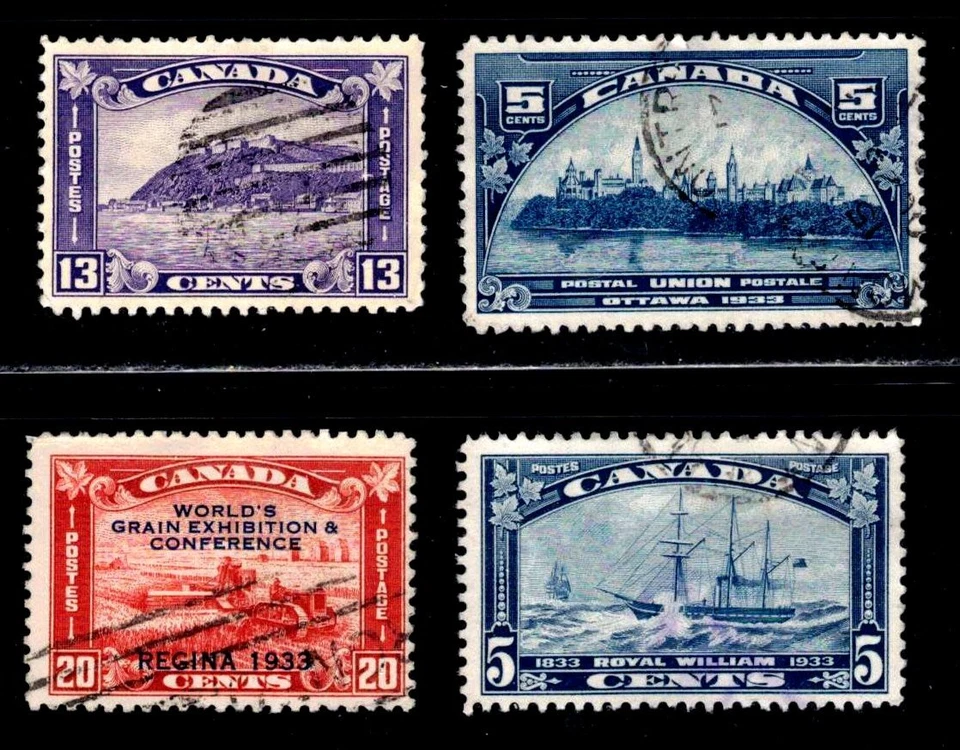 Canada Scott #201-204 Used What A Nice Collection Of Stamps From 1922-1933 - Image 1 of 2