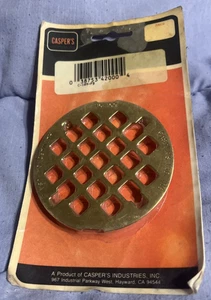 Vintage Snap-In Shower Strainer Casper's Solid Brass Drain Grate Drainage NIP - Picture 1 of 3