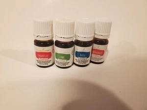 Young Living Vitality Essential Oils: Endoflex, Lime, Basil, Lemongrass 4 New - Picture 1 of 8