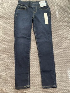 NWT Girls Jeggings by Cat & Jack - Dark Blue Wash - size 7 - Picture 1 of 6