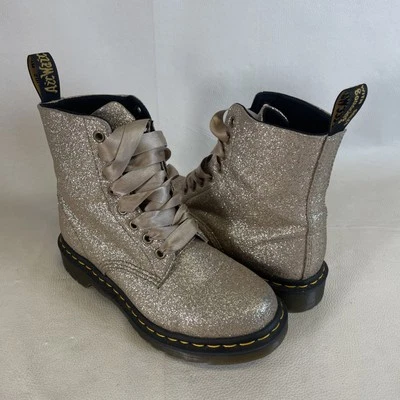 Botas Dr Doc Martens Mujer 7 1460 Pascal Iridiscente Cuero Suave Brillo Foto 1 de 4