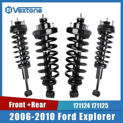 4PCS Front Rear Struts for Ford Explorer Mercury Mountaineer 2006-2010 - Image 1 of 4